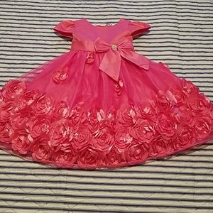 Fuchsia dress for toddler girl